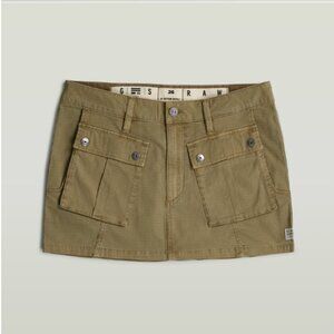 G-Star Mini Cargo Skirt Ensis Green Size 28